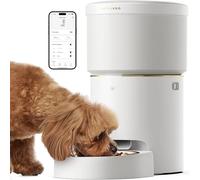 PETLIBRO Vacuum-Sealed Automatic Dog Feeder, 5G Wi-Fi Automatic Cat Feeder with 8L/34Cups, Automatic Cat Food Dispenser for Airtight Storage, Space Pet Feeder with 187mm Large Food Tray for Pet