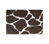 Petlife Non-Slip Vetbed for Dog/ Cat, Giraffe Print, Brown with Cream, 40 x 30-inch