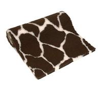 Petlife Non-Slip Vetbed for Dog/ Cat, 26 x 20-inch, Giraffe Print, Brown with Cream