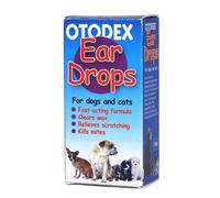 PetLife Otodex Cat and Dog Ear Drops - kills mites removes wax 14ml