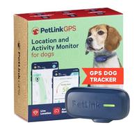 PetLink GPS Dog Tracker - Real-time Pet Tracker Collar - Waterproof Dog GPS Tracker with Virtual Fence