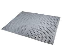 Petlinks Purr-Fect Paws Cat Litter Mat, Large, Gray