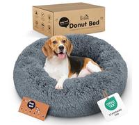 Petloox Donut Dog Bed - Premium Comfort for Anxiety Relief - Fluffy & Calming Design with Ultra-Plush Support | Cozy Round Dog Bed with Super Soft Circle Style
