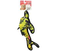 Petlou Durable Dog Chewy Toys, Squeaky Toys in Multi-Size , Heavy Duty Oxford Fabric (16" SEAWARRIOR Dolphin)