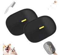Petlova Sweep, 2025 Upgrade 1/2/3 Pcs Anti-Static Double-Sided Pet Grooming Gloves, Petlova ElectrostaticPet Hair Remover Gloves, for Dog, Cat Long and Short Hair, Clothes, Sofas (2-A)