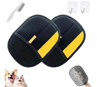 Petlova Sweep Glove, 2025 Upgrade 1/2/3 Pcs Anti-Static Double-Sided Pet Grooming Gloves, Reusable Efficient Cleaning Gloves for Dog Cat Long and Short Hair, Clothes, Sofas, Carpets (2-Pcs-B)