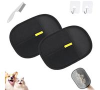 Petlova Sweep Glove, 2025 Upgrade 1/2/3 Pcs Anti-Static Double-Sided Pet Grooming Gloves, Reusable Efficient Cleaning Gloves for Dog Cat Long and Short Hair, Clothes, Sofas, Carpets (2-Pcs-A)