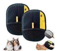 Petlova Sweep Glove, Reusable Electrostatic Pet Hair Remover Gloves for Dogs & Cats, Anti-Static Fur Removal Mitt for Sofa, Carpet, Clothes & Car Seats (2pcs)