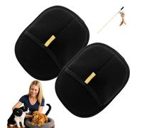 Petlova Sweep Glove, Static Removal Gloves Pet Hair, Magic Pet Grooming Glove for Cats Dogs, Double-Sided Reusable for Couch, Clothing, Carpet (2 pcs A)