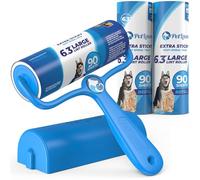 PetLovers 6.3" Large Lint Roller for Pet Hair Extra Sticky 270 Sheets, Ideal for Pet Hair Removal from Furniture & Clothes, Dog and Cat Lint Remover 3 Pack