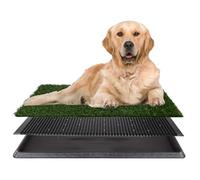 PETMAKER Replacement Artificial Grass Pee Pads - Set of 3 Pads for Puppy Potty Trainer - Dog Housebreaking Supplies for Puppies or Large Dogs by