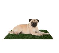 Petmaker Replacement Grass Mats- Set of 3 Turf Pads for Puppy Potty Trainer (Tray System Not Included)- Indoor Restroom for Puppies & Small Pets