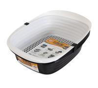 Petmate Arm & Hammer Large Sifting Litter Box with Microban for Odor Control (Scoop Free Cat or Dog Litter Box Made from Recycled Materials)