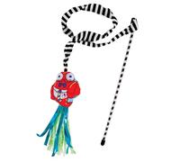 Petmate Fat Cat Crawdaddy Cat Wand Stuffed with 100% Organic Catnip Interactive Cat Toy