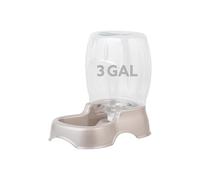 Petmate Pet Cafe Waterer Cat and Dog Water Dispenser 4 Sizes, 3 GAL, Pearl Tan, Made in USA