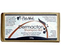 Petnat Dermacton Dog Shampoo for ITCHY Irritated Skin | Natural Relief From Itching, Antibacterial and Antifungal, Long Lasting Bar Format, Great for Sensitive & Dry Skin, Professionally Recommended