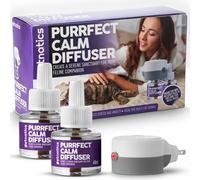 Petnatics Purrfect Cat Calming Diffuser | Stress Relief for Pets | Multi Cat Calming Pheromone Diffuser | Soothing Pheromone Technology | Long-Lasting Effect for up to 30 Days