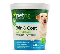 PetNC Natural Care Skin and Coat Soft Chews for Dogs, 60 Count