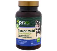 petnc NATURAL CARE, Senior Multi Daily Formula, Senior Dog, Liver Flavor, 60 Chewables