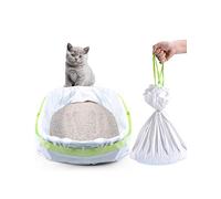 PETOCAT Litter Box Liners, 34 Count Jumbo Cat Litter Pan liners, Drawstring Litter Liner Bags For Litter Box, Easy Clean Up Thick Large Kitty Litter Liner XL, Eco Friendly Pet Cat Supplies(36" x 19")