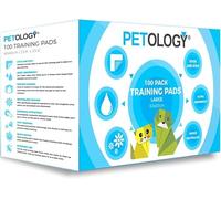 PETOLOGY® 100 Count, 60 cm x 60 cm Large Size Training Pads Puppy Dog Cat Super Absorbent Odourless Pads Pee Toilet House Training (Size: Large 60cmx60cm 100 Pads)