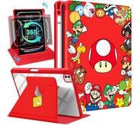 Petonist Case for iPad 11 Pro Inch 2024 for Kids - Cartoon Cute Cool Funny Design for Women Girls Boys Teen 360° Rotating Covers Kickstand Pencil Holder for iPad Pro M4 11 Inch Case,Red Mushroom