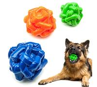 Petopedia 2x 10cm Irregular Shape Toys - Interactive Dog Ball - Strong Grip, Squeaky Balls for Dogs - Solid Rubber, Bouncy, Fetch Play, Chew Toy (Assorted (Pack of 2))