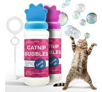 Petopedia 2x Catnip Bubbles for Cats & Kittens - NATURAL CATNIP OIL, Safe Interactive Cat Toys - Liquid, Refill, Fetch Play, Reduces Boredom (240ml, Pack of 2)