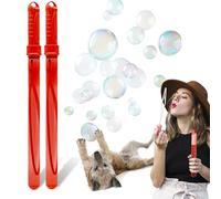 Petopedia 2x Pet Toys for Dog Bubbles BEEF and PEANUT BUTTER Blowing Safe Bubbles for Dogs SCENTED OIL Interactive Dog Toys for Boredom Puppy Toys Large Dogs Stick (240ml (Pack of 2), Beef)