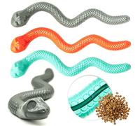 Petopedia 2x SNAKE Shape Dog Puzzle Toys - Treat Dispensing Interactive Dog Toys for Boredom Hide Seek & Enrichment Game - Slow Feeder (Assorted, Pack of 2)