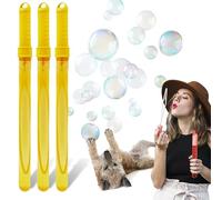 Petopedia 3x Pet Toys for Dog Bubbles BEEF and PEANUT BUTTER Blowing Safe Bubbles for Dogs SCENTED OIL Interactive Dog Toys for Boredom Puppy Toys Large Dogs Stick (360ml (Pack of 3), Peanut Butter)