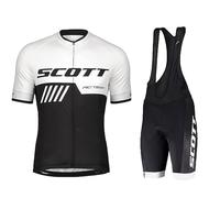 Petorenk Men's Cycling Clothing Set - Stylish and Functional Cycling Leotard with 19D Gel Padded Shorts Breathable and Quick Drying, Nreo, M