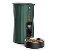 Petory Timed Automatic Cat Feeders - 4L Programable Dry Food Dispenser for Cats and Small Medium Dogs 6 Meals with Desiccant Bag Dual Power Supply 10S Voice Recorder