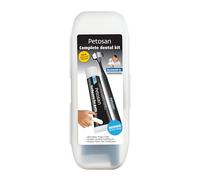 Petosan Complete Dental Kit for Medium Dogs - Veterinarian-Approved Toothbrush, Toothpaste, and Oral Cleaner Set - Promotes Healthy Gums, Controls Tartar, and Fights Bad Breath