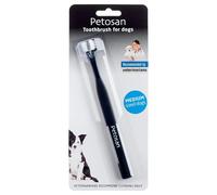 Petosan Double-Headed Toothbrush for Medium Dogs - Effective Dental Care, Reduces Plaque and Tartar, Veterinarian Approved (7-15kg)
