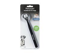 Petosan Double-Headed Toothbrush for Large Dogs - Effective Dental Care, Reduces Plaque and Tartar, Veterinarian Approved (16+kg)