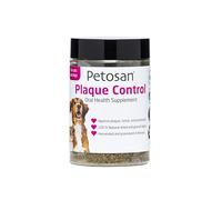 Petosan Plaque Control - Natural Seaweed Powder for Dogs & Cats - Supports Oral Health, Fresh Breath, Tartar Buildup, and Gum Health - Norwegian Algae Dental Supplement - 100% Natural - 75g