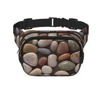 Petoskey Stone Fanny Pack For Women Waterproof Adjustable Belt Bags Waist Pack Fashion Casual Crossbody Bags Bum Bag For Running Workout Hiking Traveling, Black, One Size