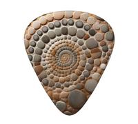 Petoskey Stone - Guitar Picks-12 Pack Includes Thin, Medium & Heavy Gauges, Best Gift for Guitar Lovers