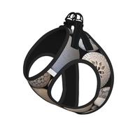 Petoskey Stone Print Dog Harness,Pet Leash Vest,Adjustable And Reflective Vest,For Small To Medium Dogs