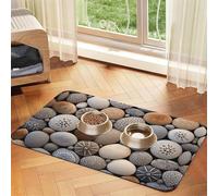 Petoskey Stone Print Pet Feeding Mat Dog Mat for Food and Water Bowl Dogs Water Dispenser Mat Dogs Accessories