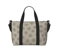 Petoskey Stone Print Waterproof Travel Tote Bag,Carry On Weekender Duffle for Gym Overnight