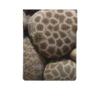 Petoskey Stone Printed 13 Inch Laptop Sleeve PU Leather Shockproof Notebook Computer Bag Cover Tablet Carrying Case