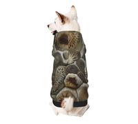 Petoskey Stone Printed Dog Hoodie Soft Dog Sweatshirt Cute Cat Dog Clothes for Small Dogs Kitten Puppy, M