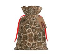 Petoskey Stone Printed Drawstring Gift Bags,Various Sizes, Bulk Plastic Packaging Bags