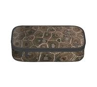 Petoskey Stone Printed Pencil Case Cute High Capacity Pen Pencil Pouch Bag with Zipper - Versatile and Durable for School, Office, and Travel