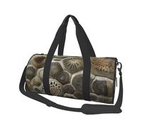 Petoskey Stone Printed Sports Gym Bag with Wet Pocket & Shoes Compartment, Travel Duffel Bag for Men Women