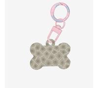 Petoskey Stone Printing Acrylic Dog Bone Ornament,Dog Tags Personalized Pet Ornament, Key Chain Bone Shaped Id Tags