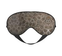 Petoskey Stone Printing Soft Eye Mask Reversible Cover for Travel Adjustable Strap Blackout Sleep