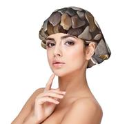 Petoskey Stone Satin Bonnet Silk Bonnet, Hair Bonnet For Sleeping, Soft Double Layer Silk Sleeping Cap Hair Wrap For Women Natural Hair Curly Hair Braided Hair Long Hair
